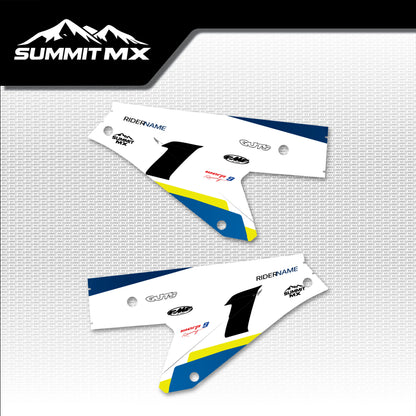 Husqvarna Inspired ETM RTR Side Number Plate Decals