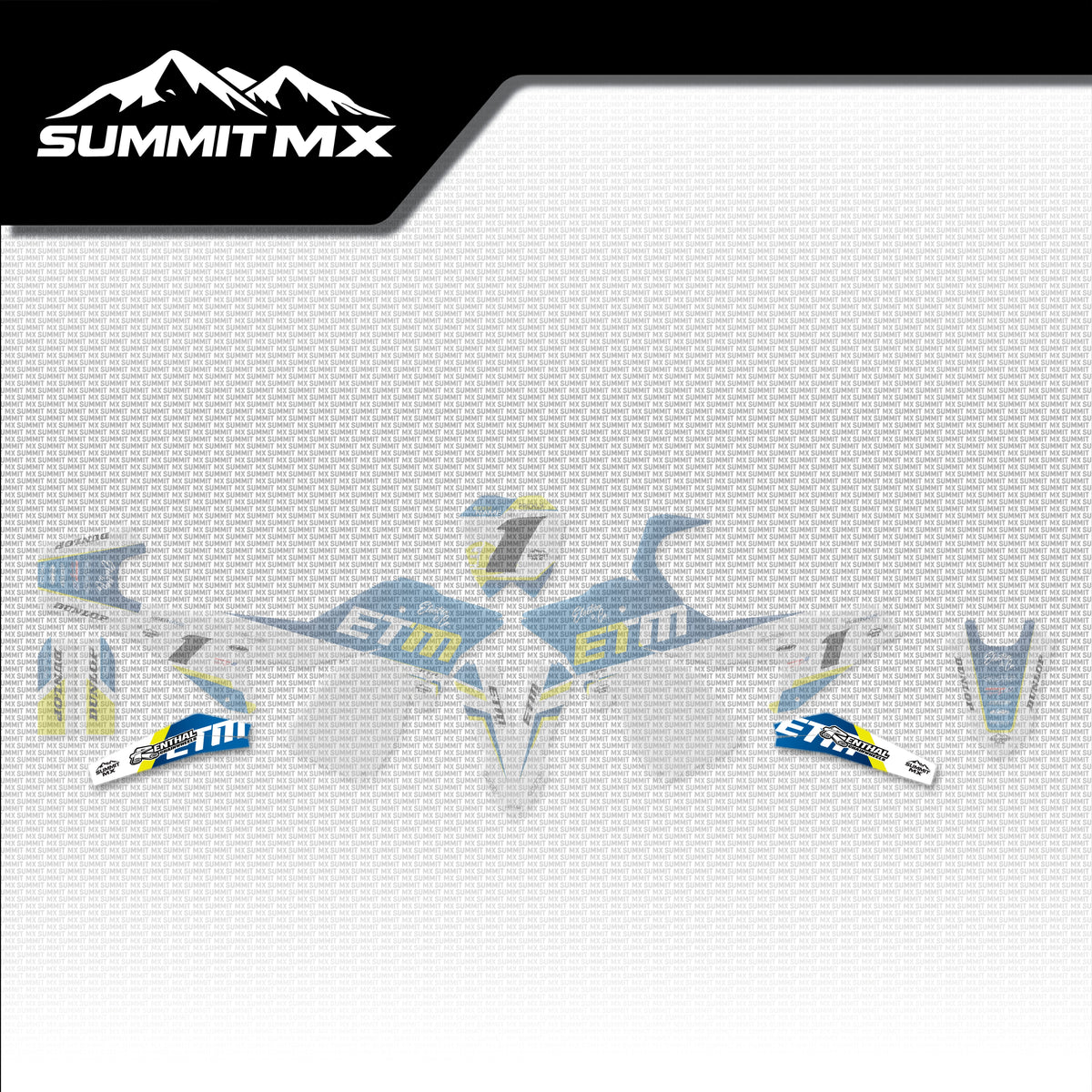 Husqvarna Inspired ETM RTR Swing Arm Decals placement on the full kit