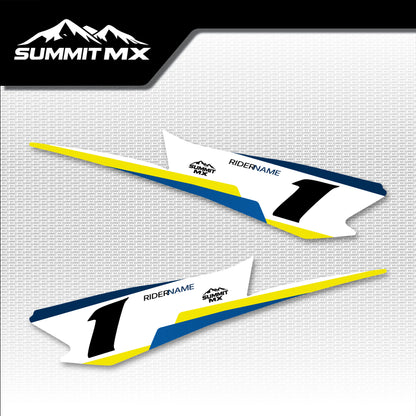 Husqvarna Inspired Hyper Bee Side Number Plate Decals