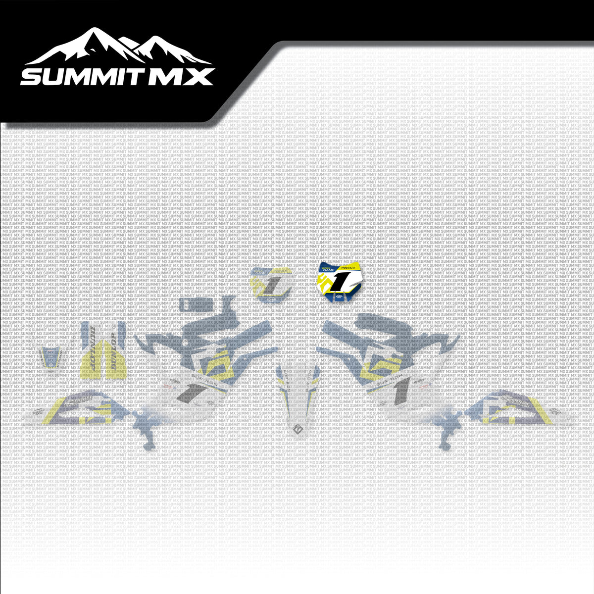 Husqvarna Inspired Light Bee Number Plate Decal (2025+) placement on the full kit
