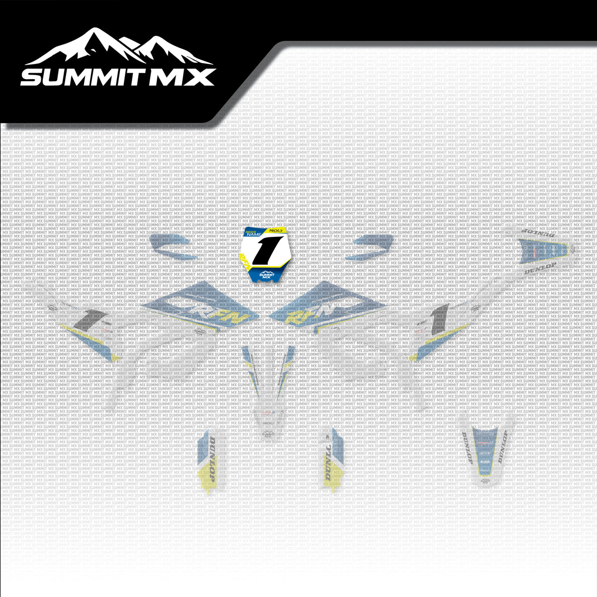 Husqvarna Inspired RFN Warrior Pro SX-E15 Number Plate Decal placement on the full kit