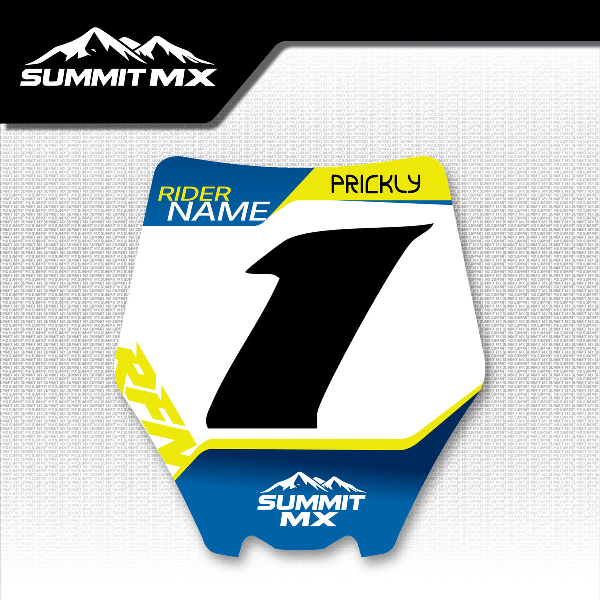 Husqvarna Inspired RFN Warrior Pro SX-E15 Number Plate Decal