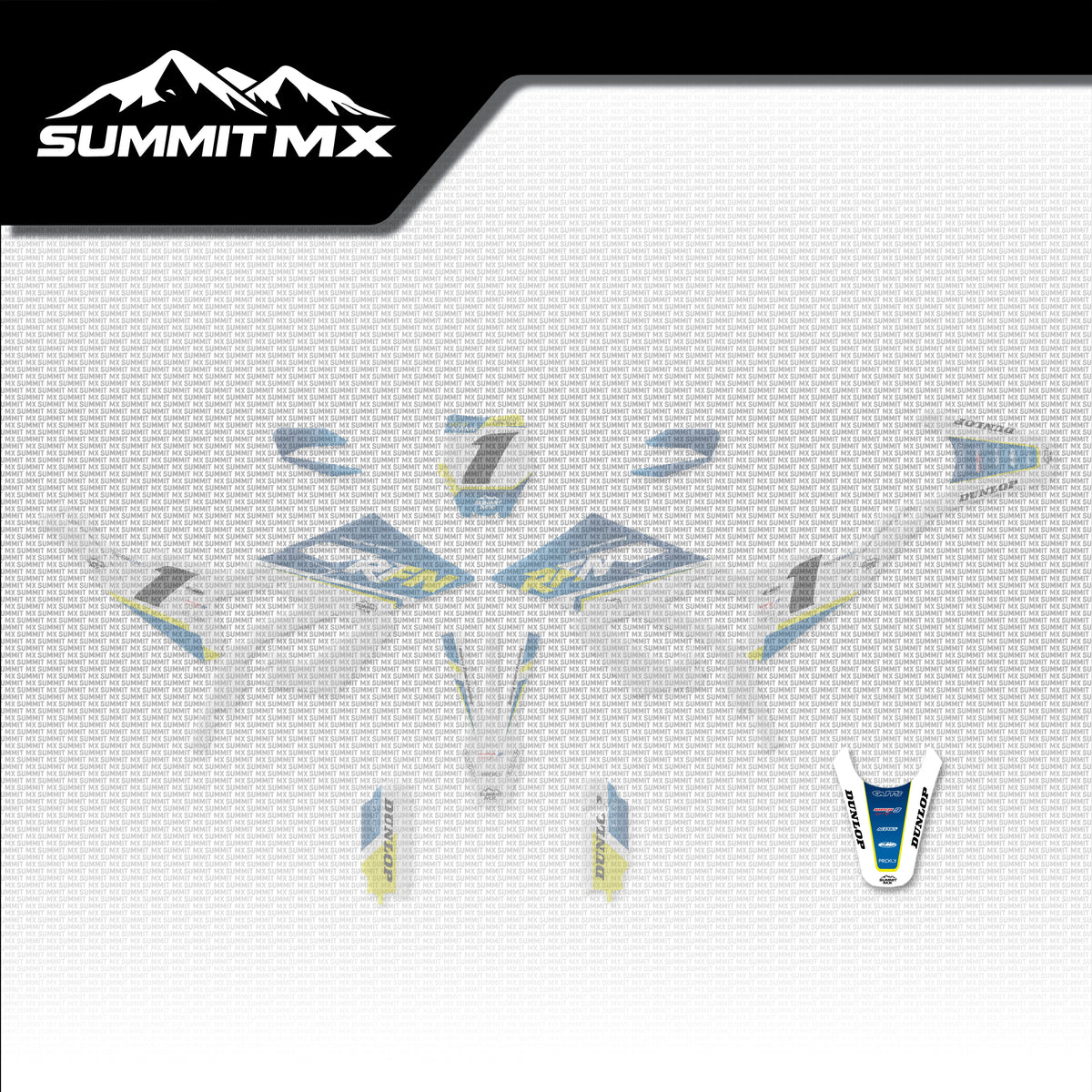 Husqvarna Inspired RFN Warrior Pro SX-E15 Rear Fender Decal placement on the full kit