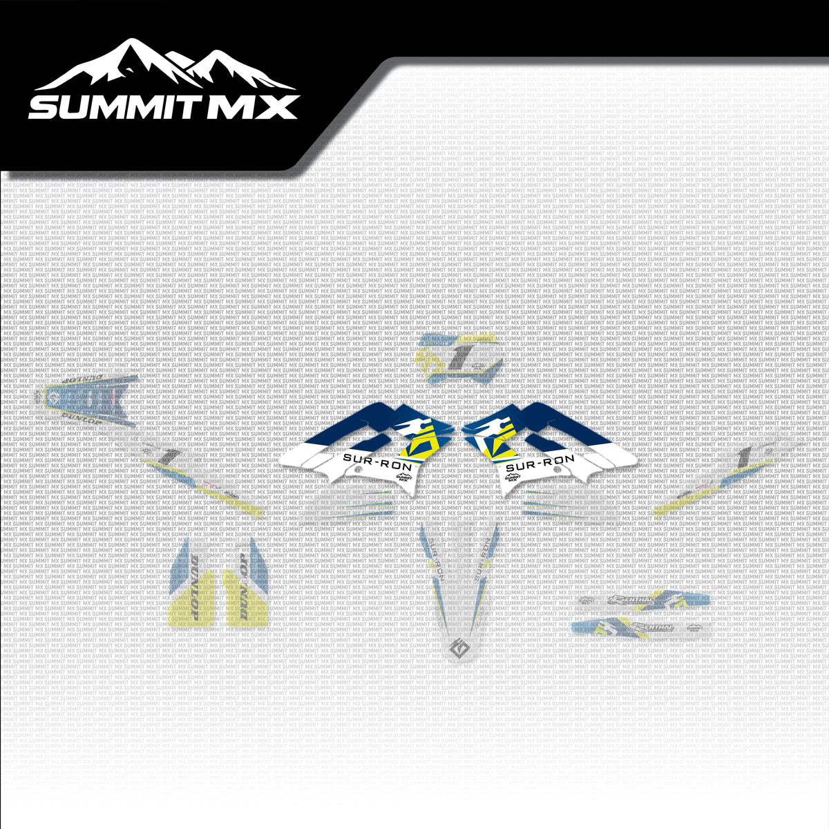 Husqvarna Inspired Storm Bee Side Shroud Decals placement on the full kit