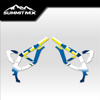 Husqvarna Inspired Ultra Bee Frame Decals by Summit MX