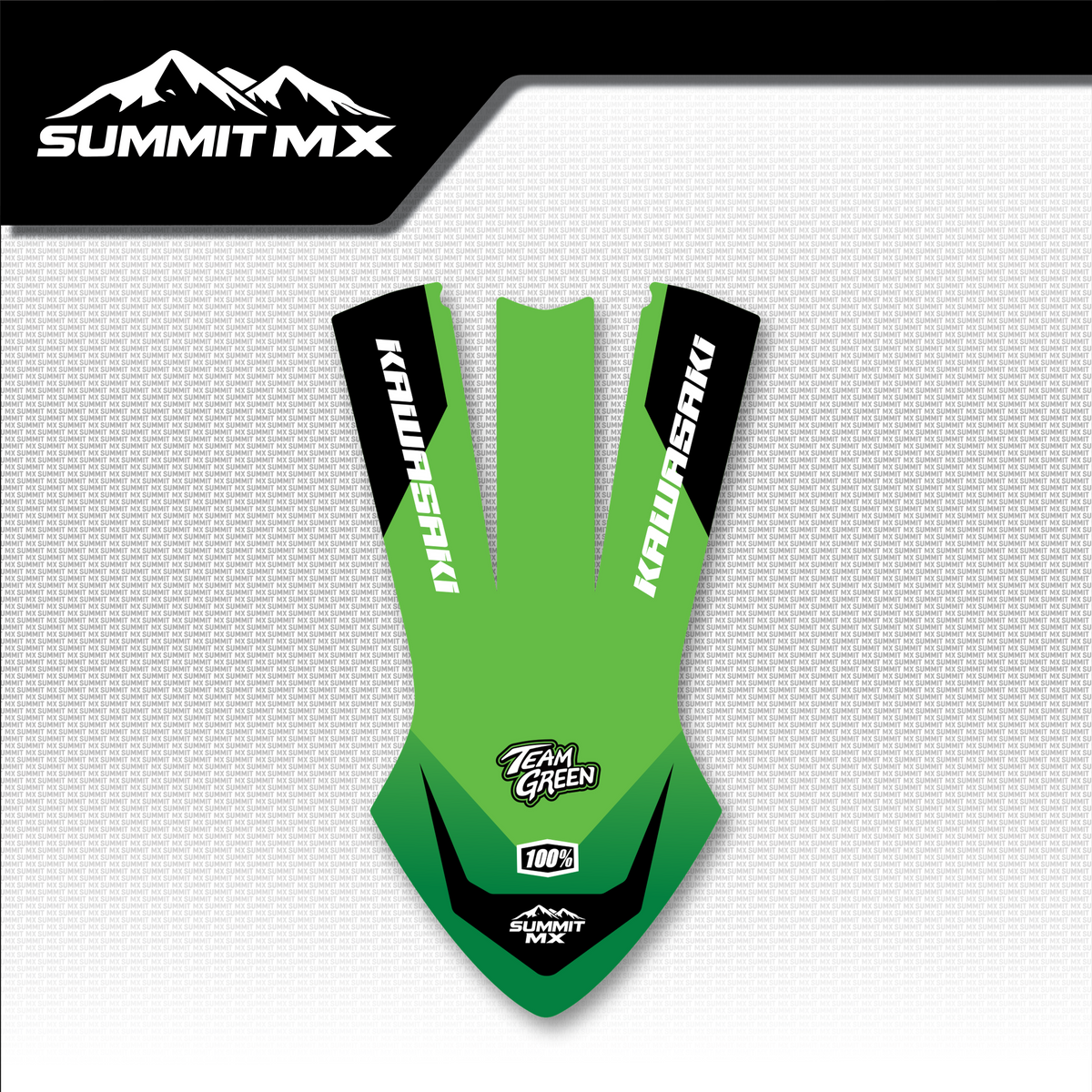 Kawasaki Inspired Altis Delta Front Fender Decal