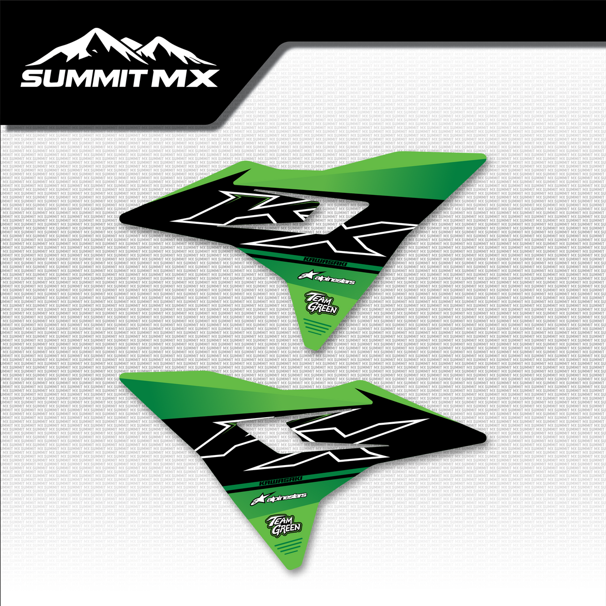 Kawasaki Inspired Altis Delta Front Shroud Decals