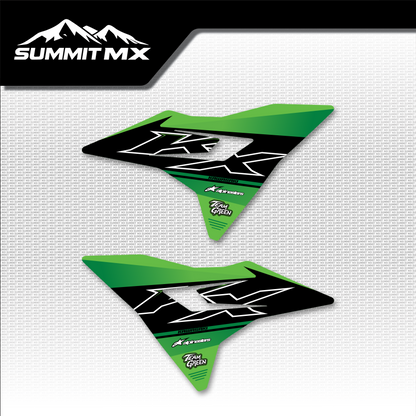 Kawasaki Inspired Altis Delta Front Shroud Decals