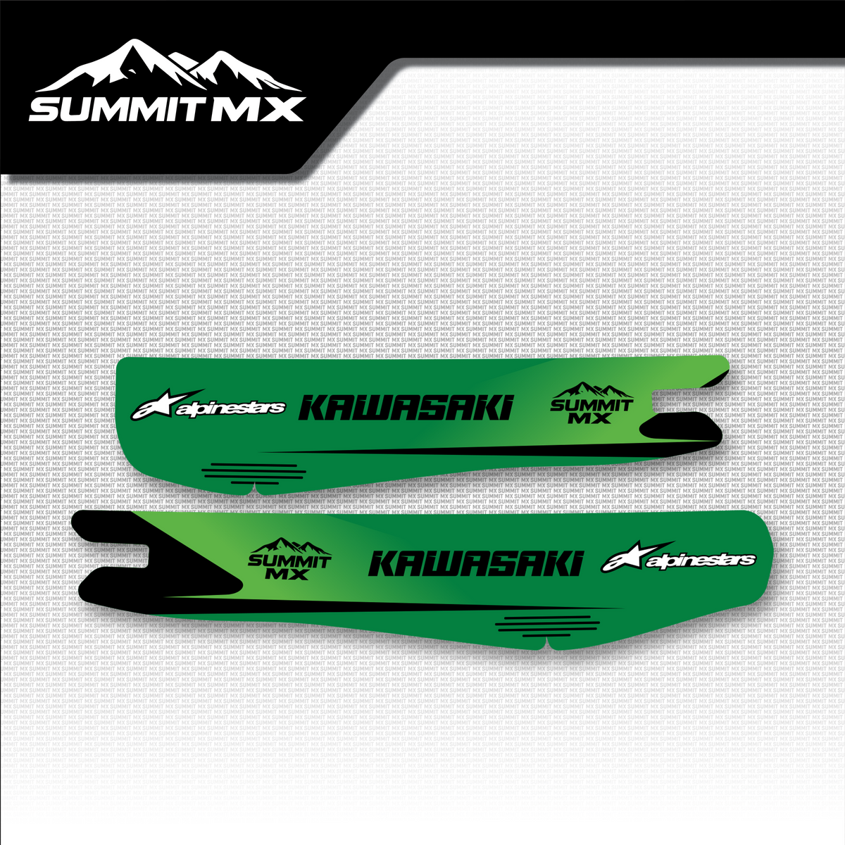 Kawasaki Inspired Altis Delta Swing Arm Decal