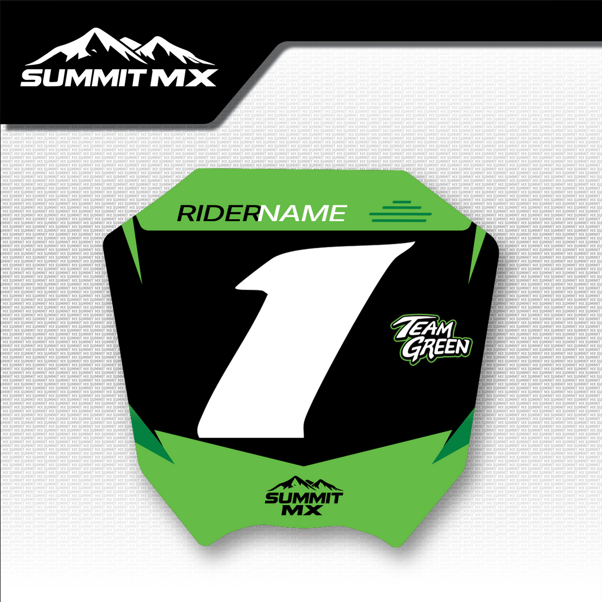 Kawasaki Inspired Altis Sigma Number Plate Decal