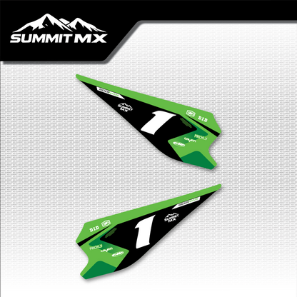Kawasaki Inspired Altis Sigma Side Number Plate Decals