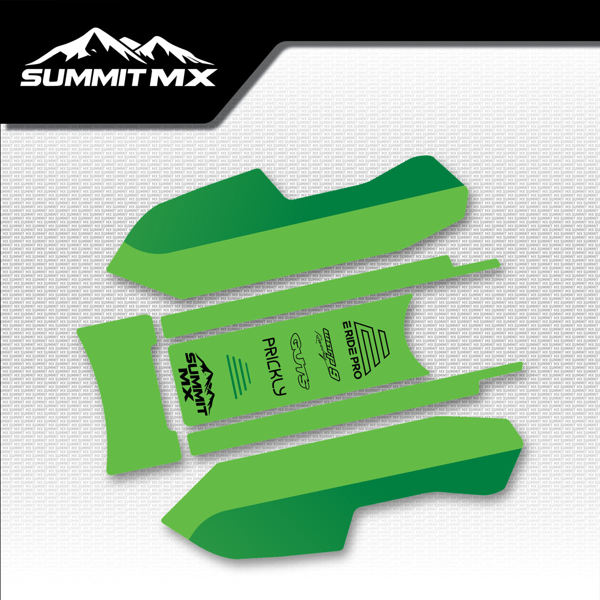 Kawasaki Inspired E-Ride Pro Battery Lid Decals