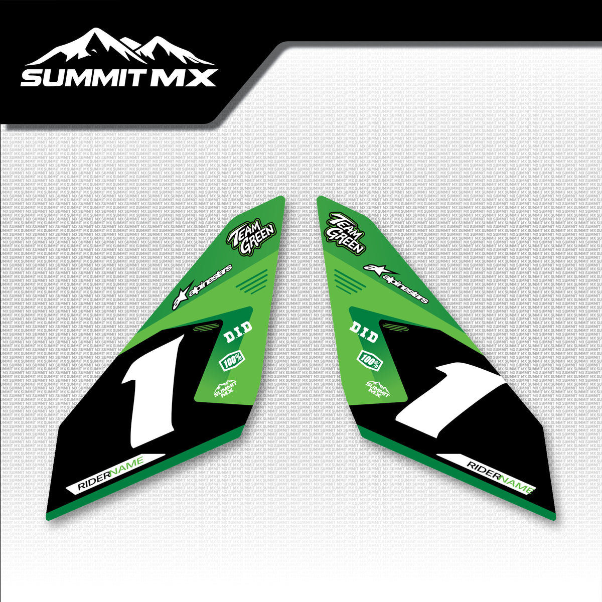 Kawasaki Inspired E-Ride Pro Battery Decals
