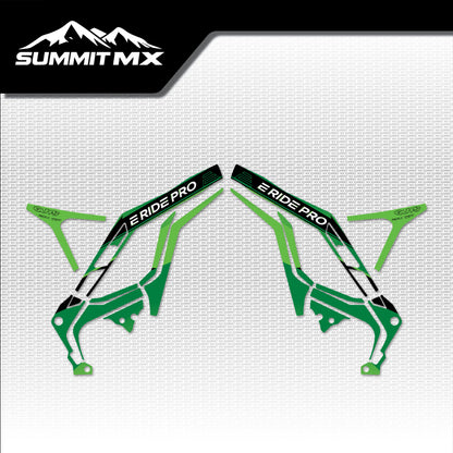 Kawasaki Inspired E-Ride Pro Frame Decals