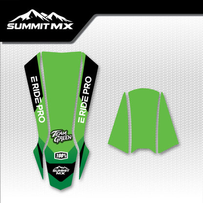 Kawasaki Inspired E-Ride Pro Front Fender Decal