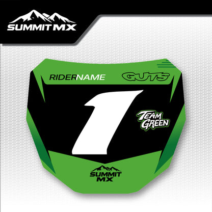 Kawasaki Inspired E-Ride Pro Number Plate Decal