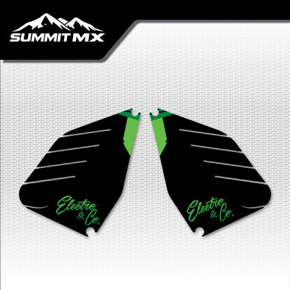 Kawasaki Inspired ETM RTR Battery Decals