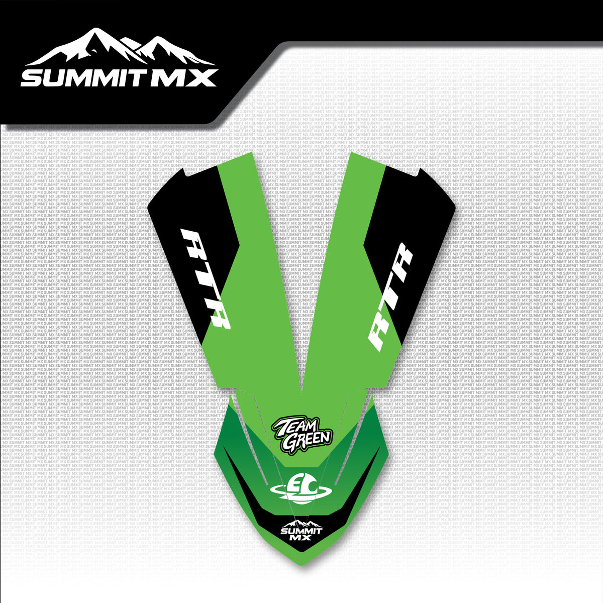 Kawasaki Inspired ETM RTR Front Fender Decal