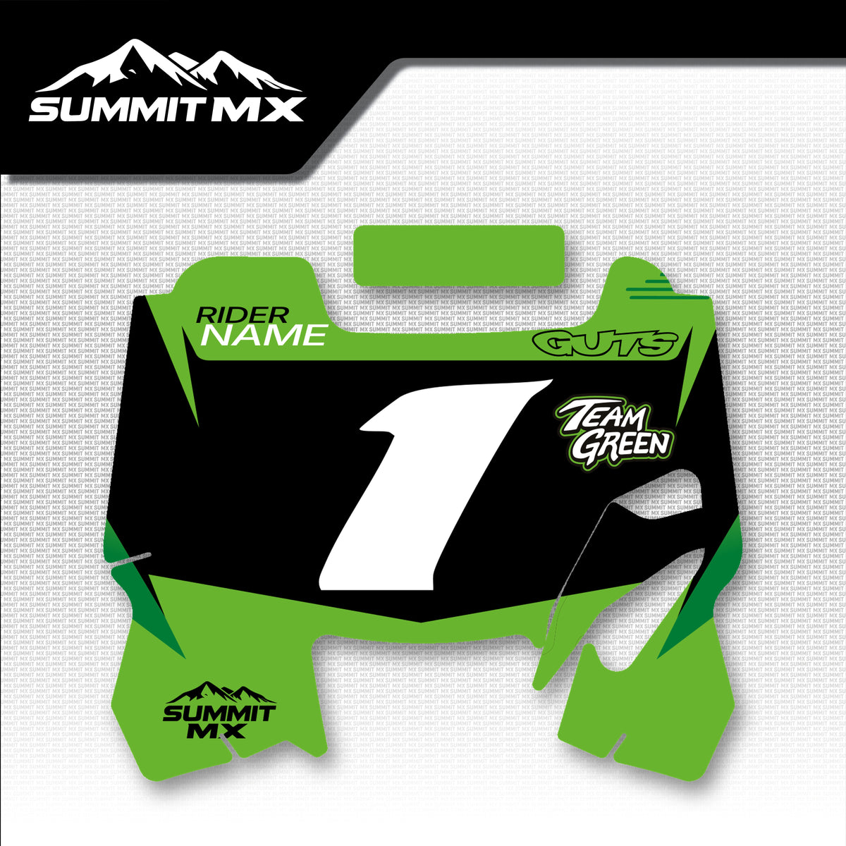 Kawasaki Inspired Hyper Bee Number Plate Decal