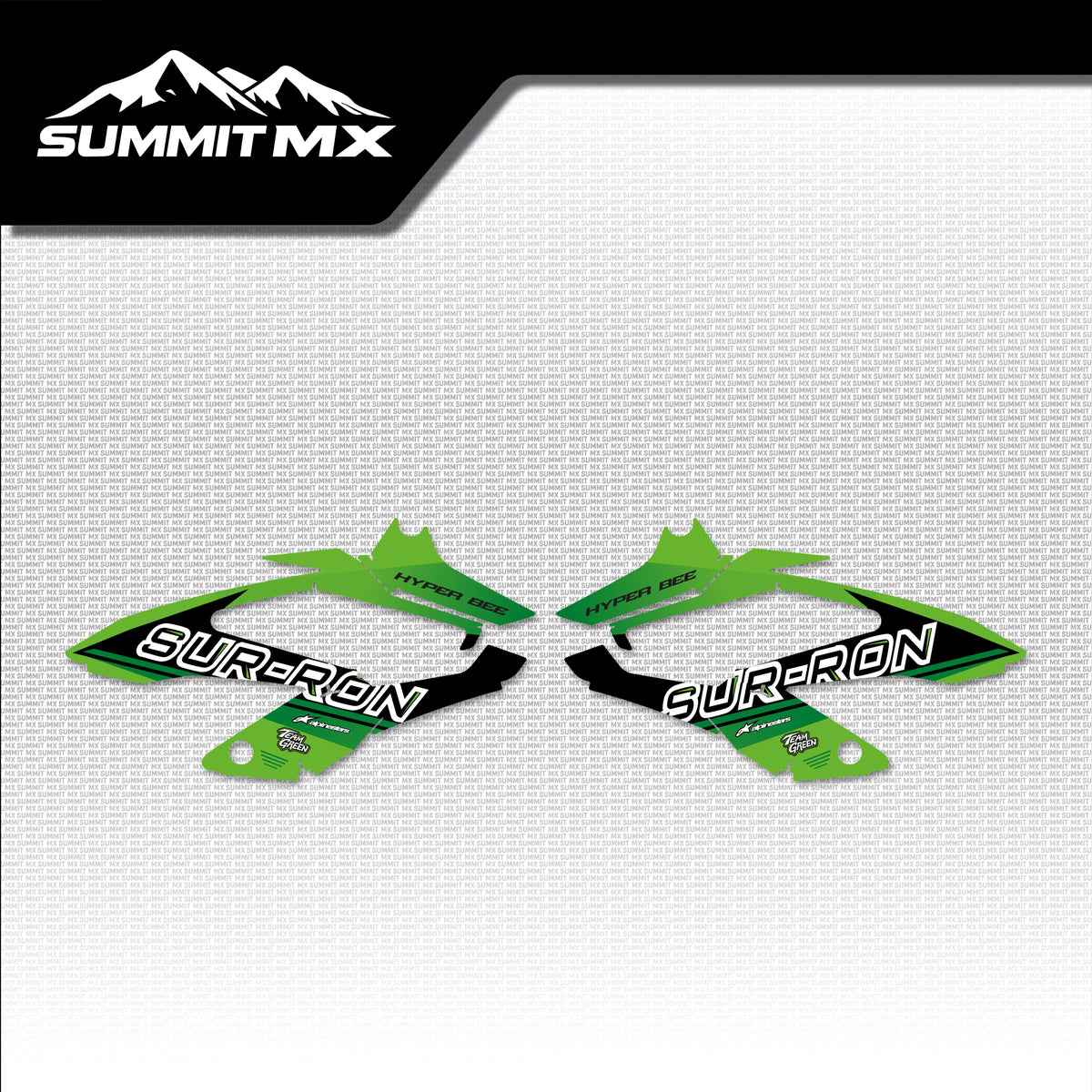 Kawasaki Inspired Hyper Bee Side Shroud Decals