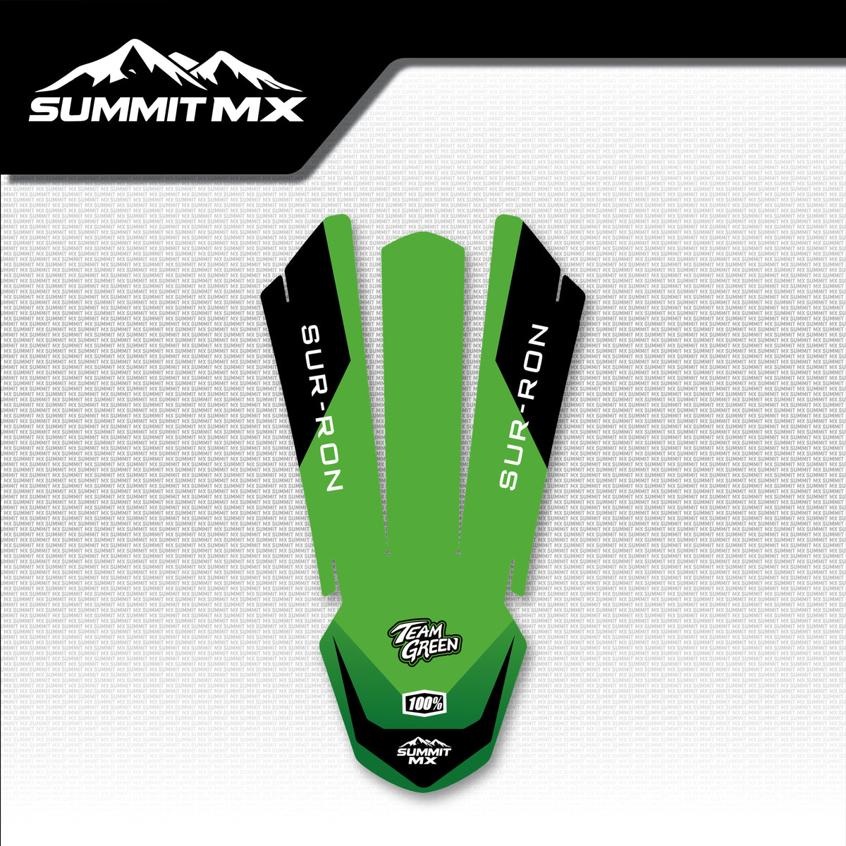 Kawasaki Inspired Light Bee Front Fender Decal