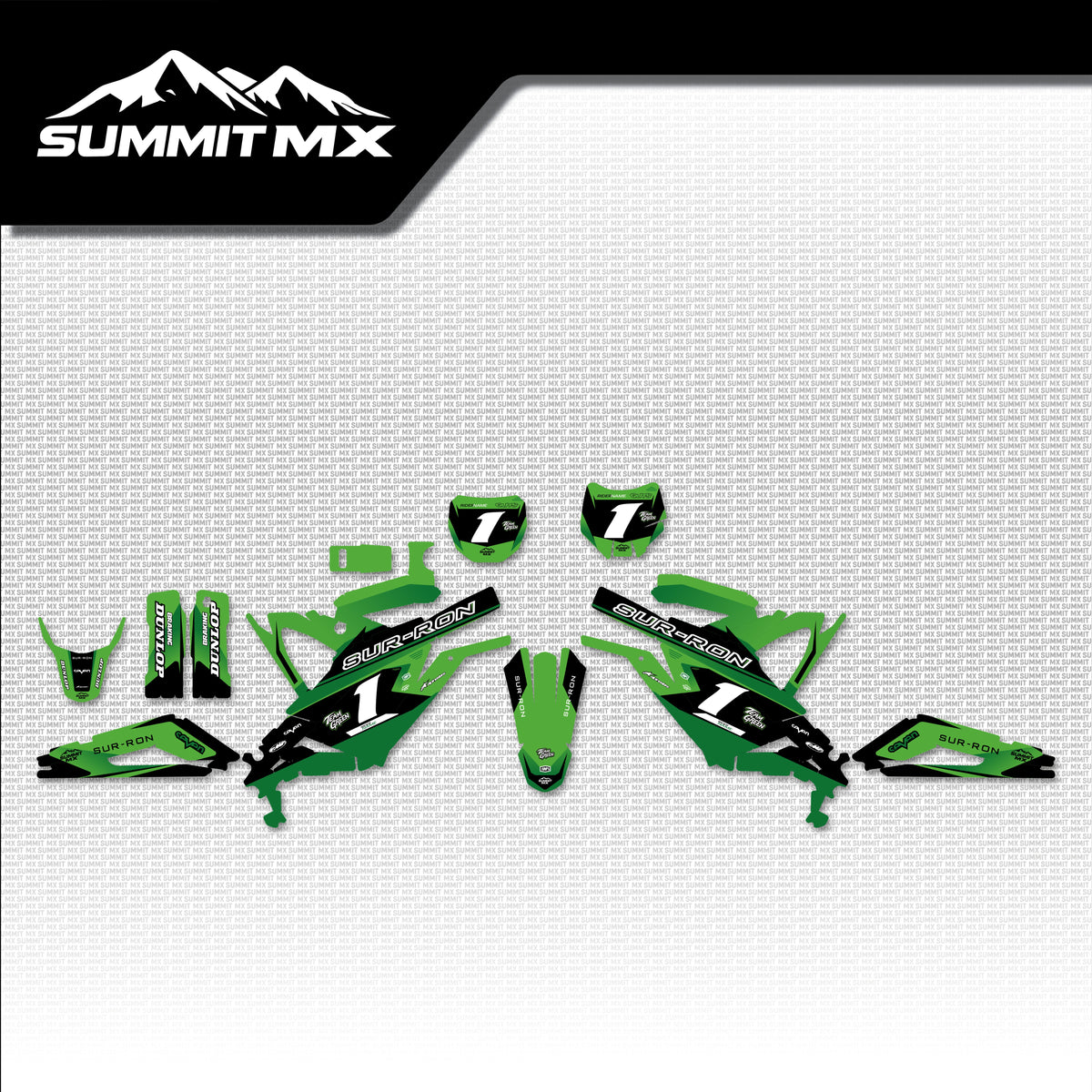 Kawasaki Inspired Light Bee Graphics Kit