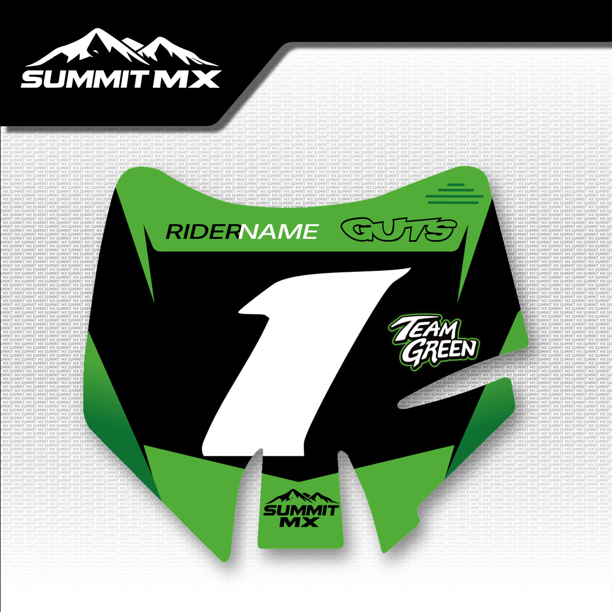 Kawasaki Inspired Light Bee Number Plate Decal (2025+)