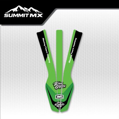 Kawasaki Inspired RFN Warrior Pro SX-E15 Front Fender Decal
