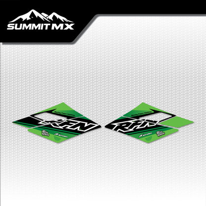 Kawasaki Inspired RFN Warrior Pro SX-E15 Front Shroud Decals