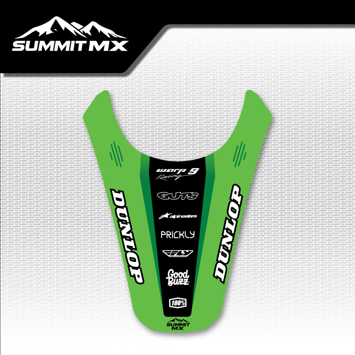 Kawasaki Inspired RFN Warrior Pro SX-E15 Rear Fender Decal