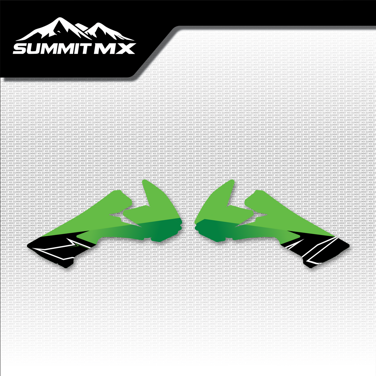 Kawasaki Inspired Ultra Bee Battery Shroud Decals by Summit MX