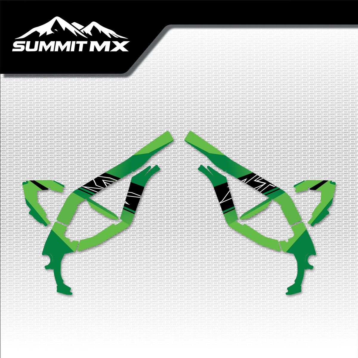 Kawasaki Inspired Ultra Bee Frame Decals by Summit MX