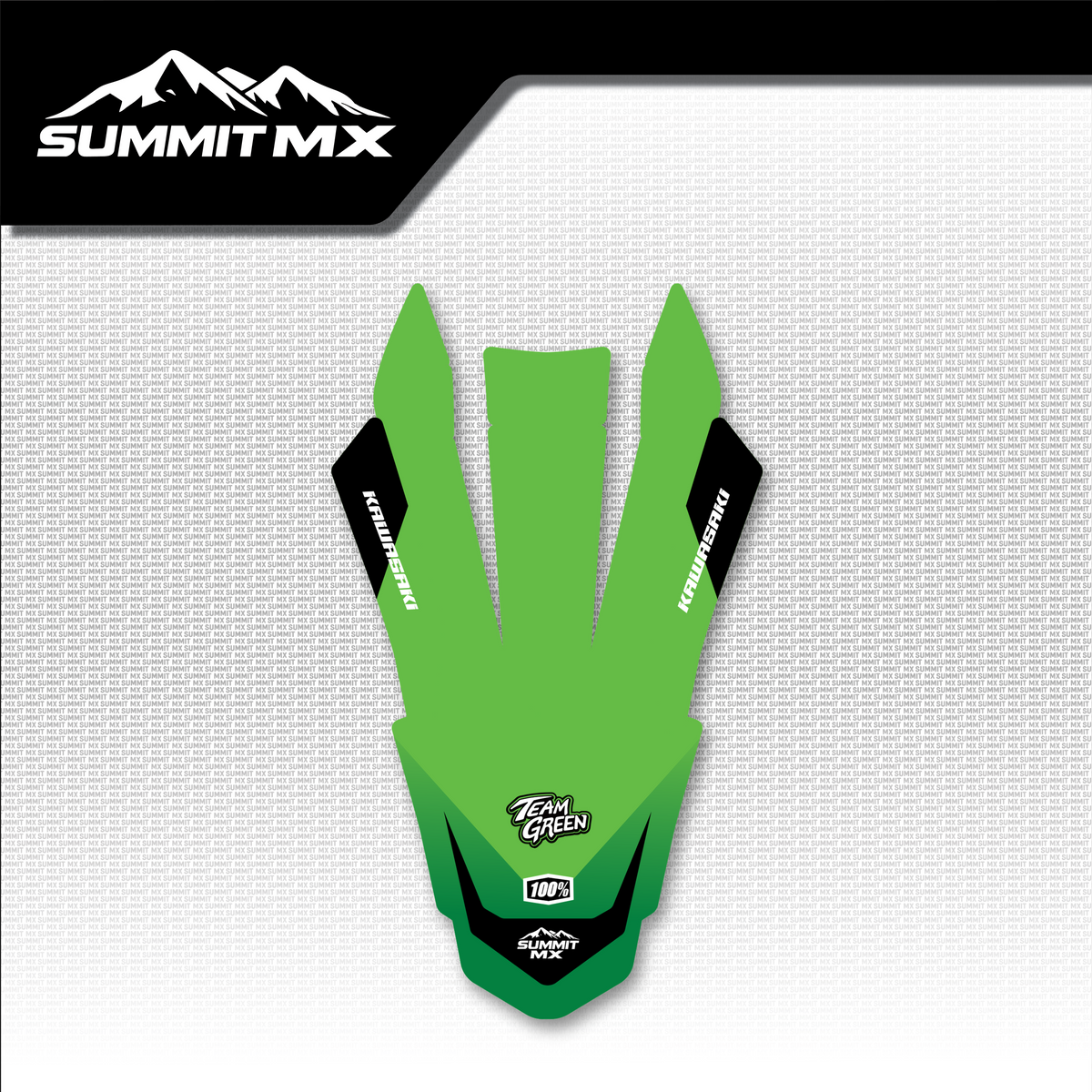 Kawasaki Inspired Ultra Bee Front Fender Decal by Summit MX