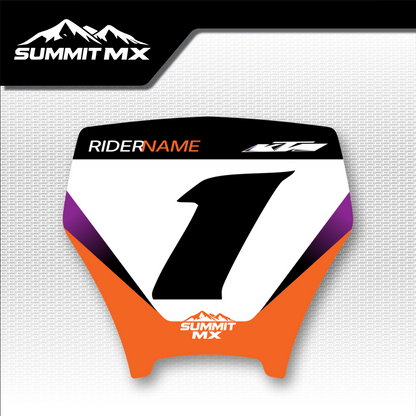 KTM Inspired Altis Delta Number Plate Decal