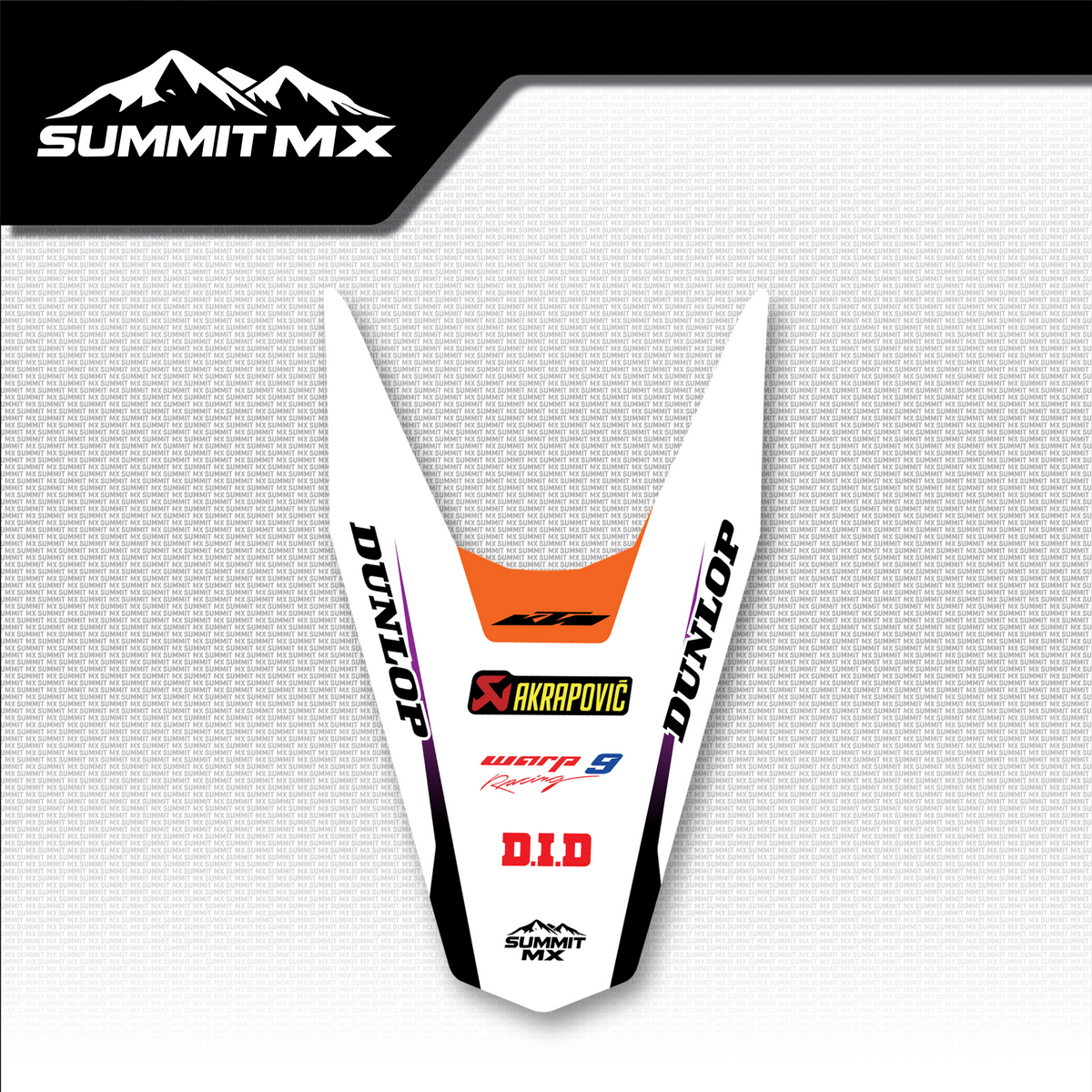 KTM Inspired Altis Delta Rear Fender Decal