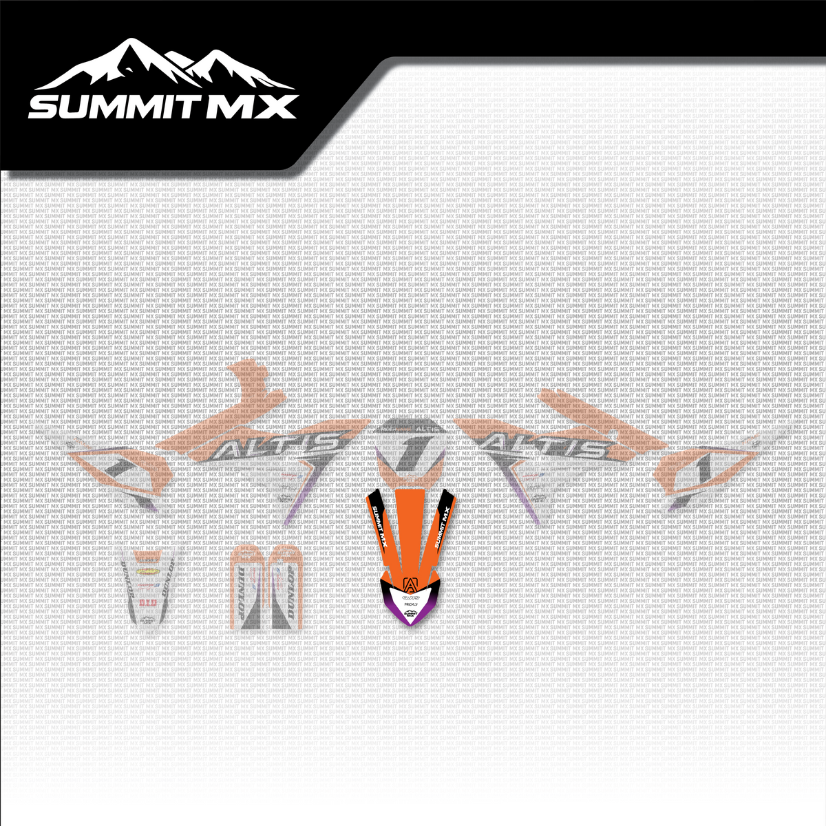 KTM Inspired Altis Sigma Front Fender Decal placement on the full kit