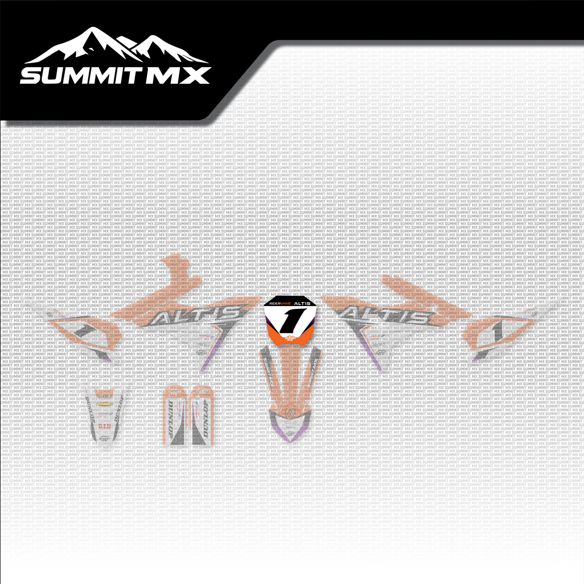 KTM Inspired Altis Sigma Number Plate Decal placement on the full kit