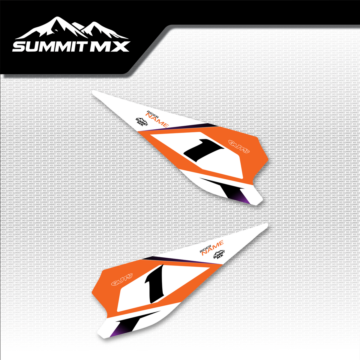 KTM Inspired Altis Sigma Side Number Plate Decals