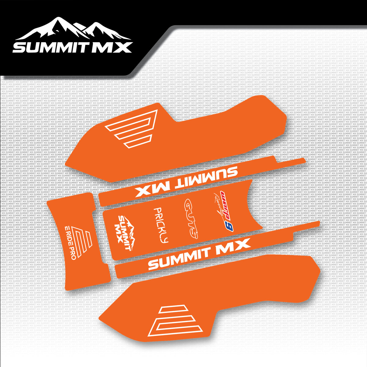 KTM Inspired E-Ride Pro Battery Lid Decals