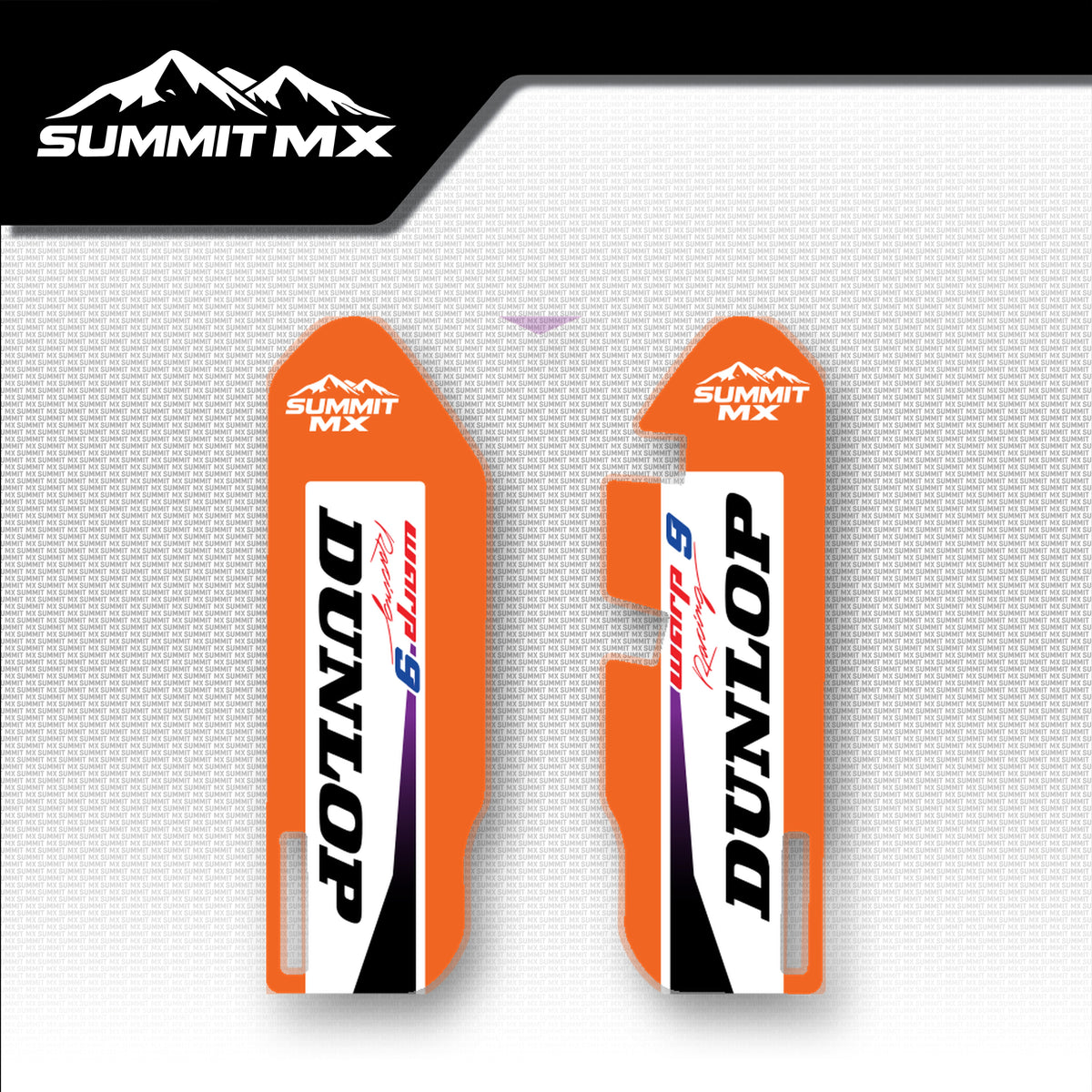 KTM Inspired E-Ride Pro 3.0 Fork Guard Decals placement on the full kit