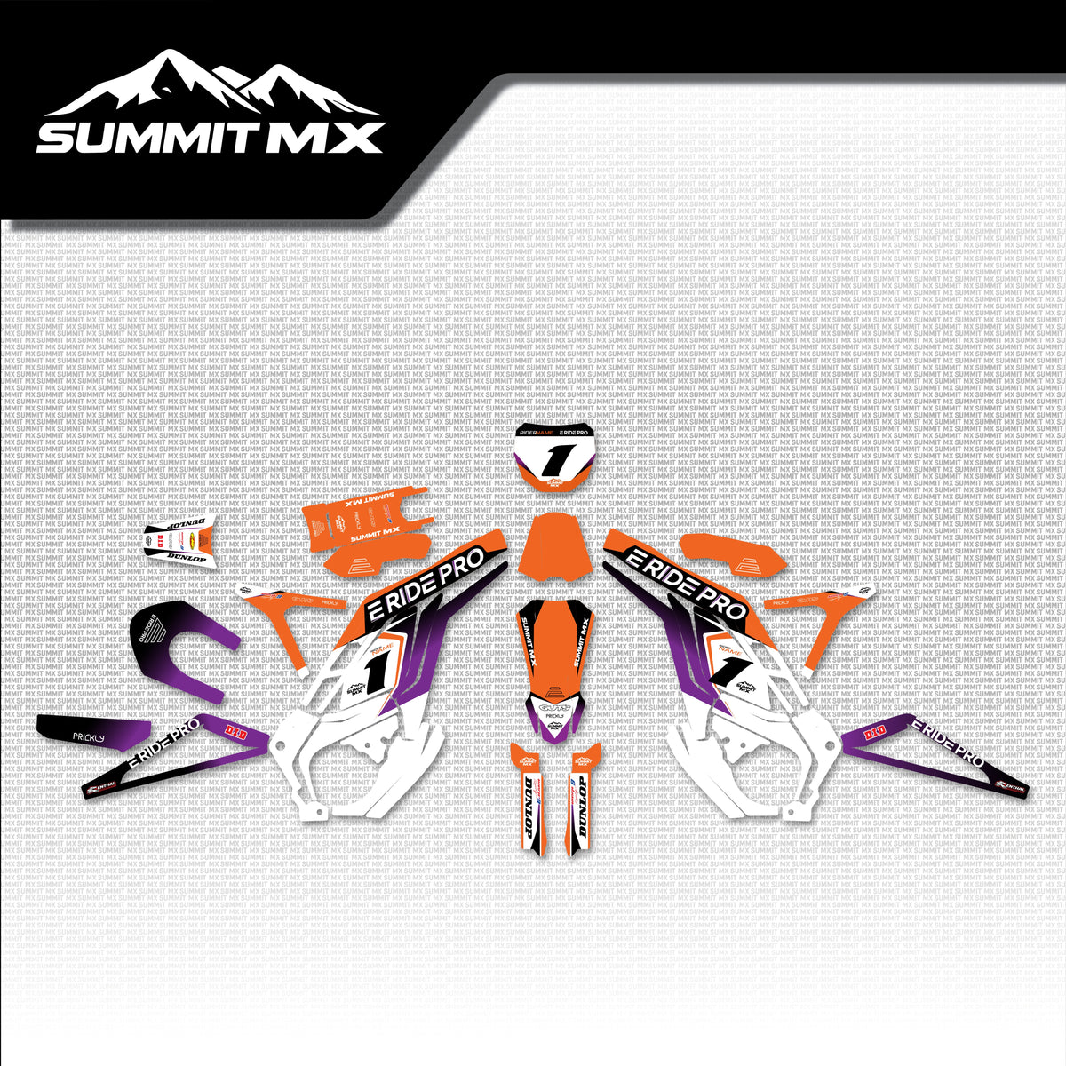 KTM Inspired E-Ride Pro Graphics Kit for the 1.0 and 2.0