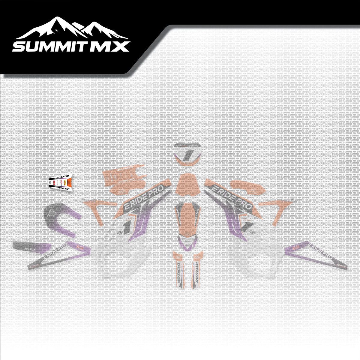 KTM Inspired E-Ride Pro Rear Fender Decal placement on the full kit