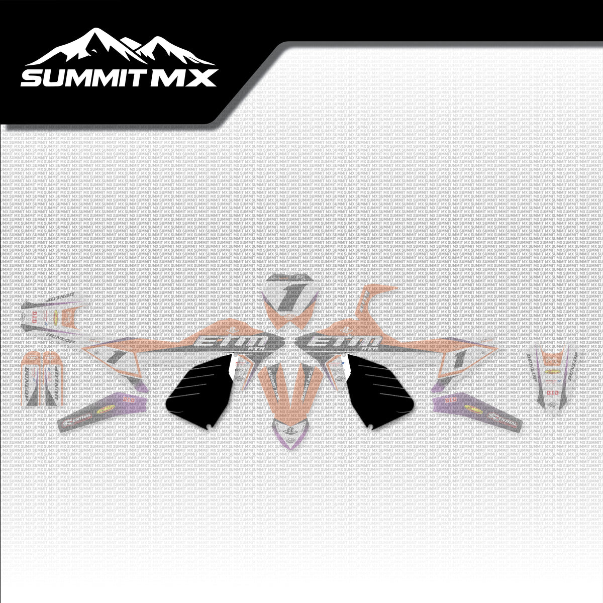KTM Inspired ETM RTR Battery Decals placement on the full kit