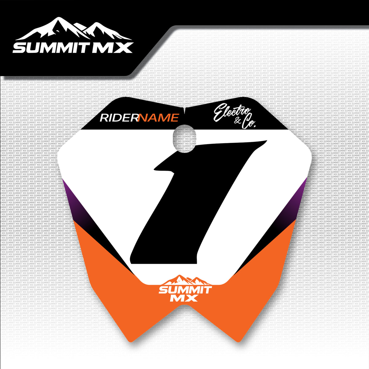 KTM Inspired ETM RTR Number Plate Decal