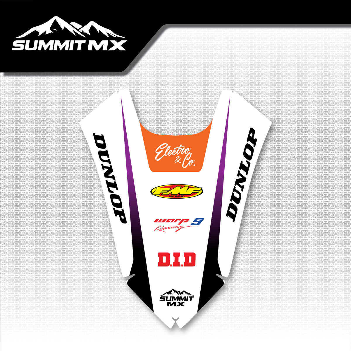 KTM Inspired ETM RTR Rear Fender Decal