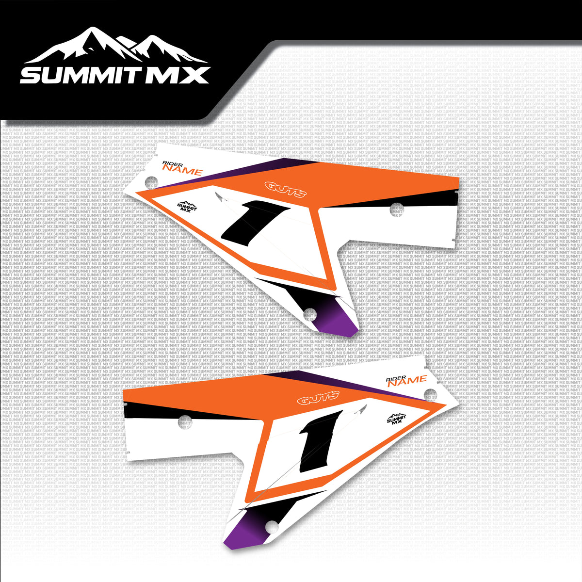 KTM Inspired ETM RTR Side Number Plate Decals