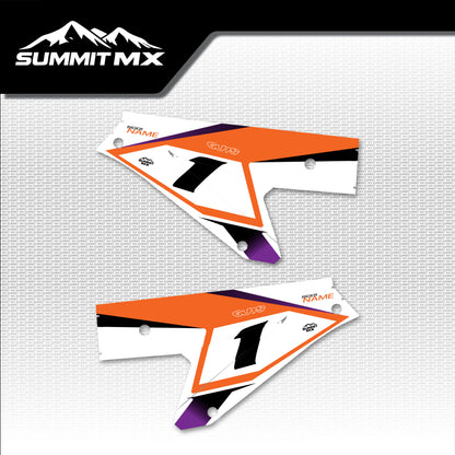 KTM Inspired ETM RTR Side Number Plate Decals