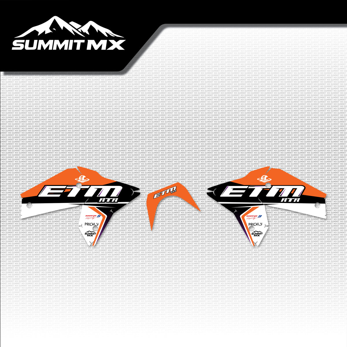 KTM Inspired ETM RTR Side Shroud Decals