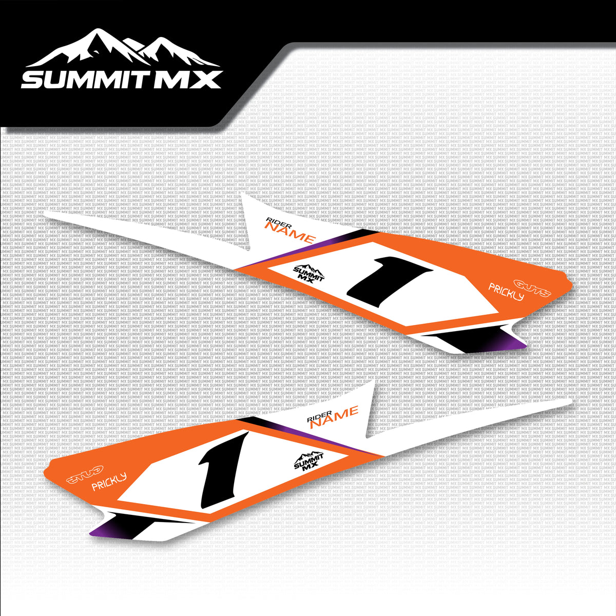 KTM Inspired Hyper Bee Side Number Plate Decals