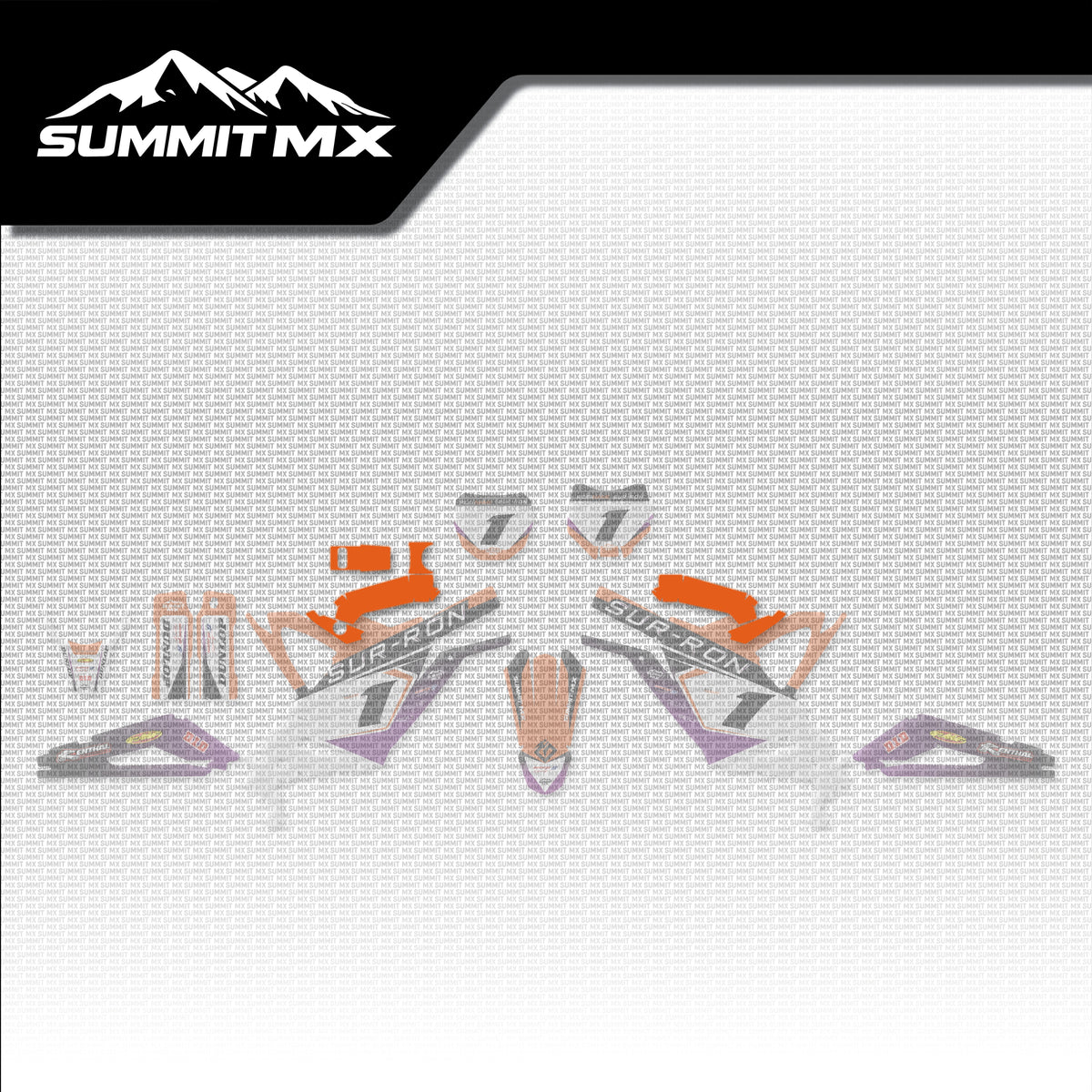 KTM Inspired Light Bee Battery Lid Decals placement on the full kit